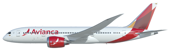 Avión Avianca — vuelos a Nicaragua